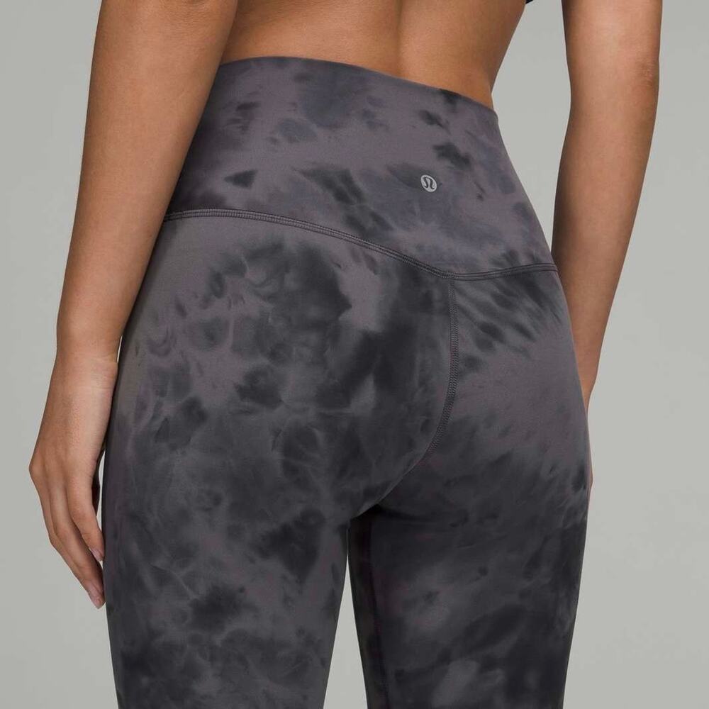 Lululemon Align High-Rise Crop 23" Diamond Dye Pitch Grey Graphite Grey Size 12